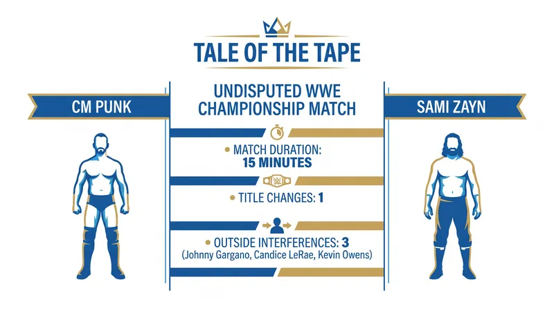 By the numbers: The chaotic 15-minute main event that crowned a new champion.