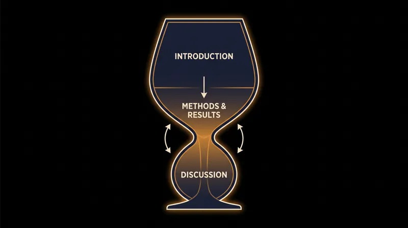 The structure moves from general context to specific execution, and back to general implications.