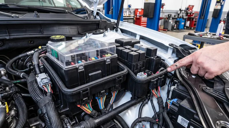 The vulnerability centers on the starter relay, which can short-circuit if water bypasses the engine bay seals.