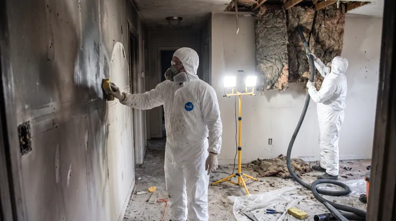 Professional smoke remediation often requires removing porous materials like drywall, insulation, and carpeting.