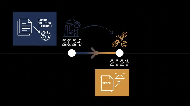 The finalized repeal removes the 2032 deadline that would have required many plants to capture 90% of their carbon emissions.