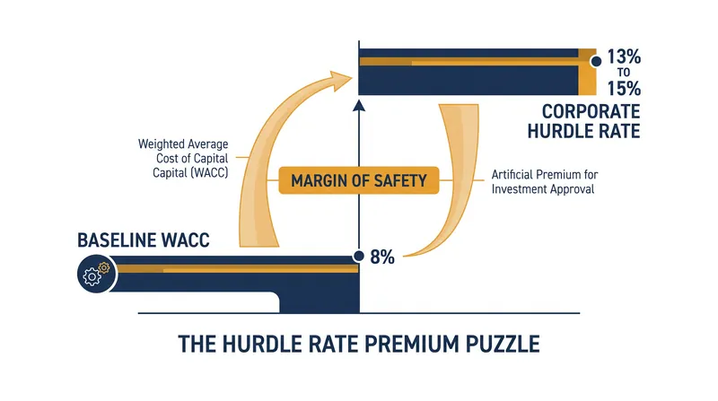 Corporate executives routinely apply hurdle rates that exceed their actual cost of capital by up to 500 basis points.