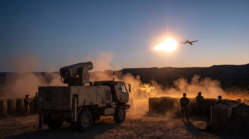 Inside a three-kilometer radius, lasers provide a highly cost-effective terminal defense layer against small drones.