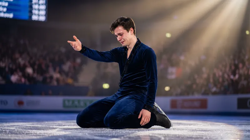 Kyrylo Marsak secured the silver medal with a resilient free skate performance.