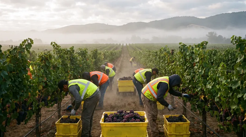Balancing chemical benchmarks with the threat of weather and the logistics of a harvest crew dictates the final picking schedule.