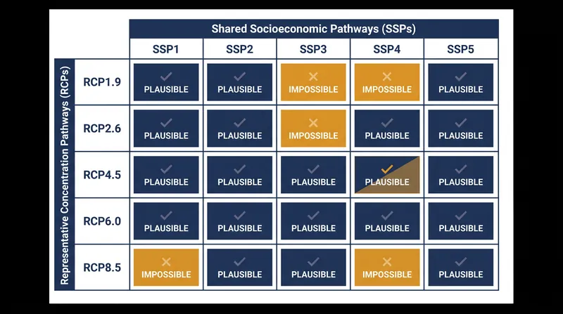 Not all socioeconomic pathways are compatible with strict climate mitigation targets.