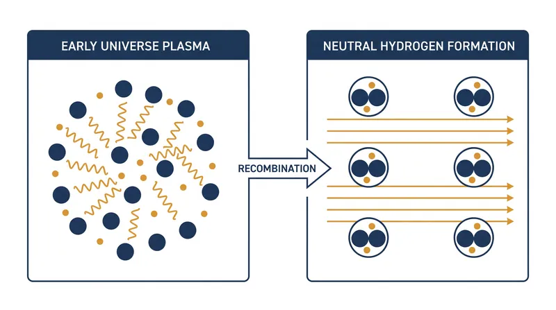 Recombination allowed photons to decouple from matter, creating the transparent universe we observe today.