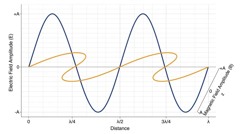 An electromagnetic wave consists of mutually inducing electric and magnetic fields.