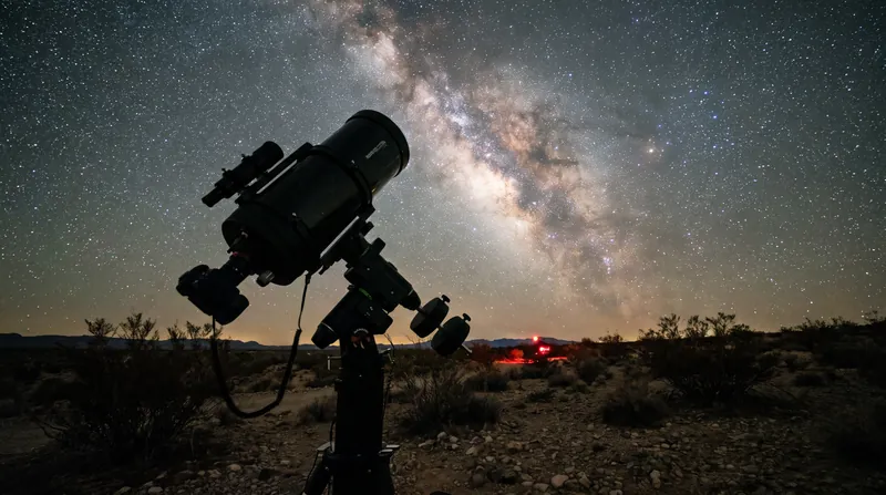 Alobaidly hauled more than 150 kilograms of equipment into the Al Salmy Desert to find skies dark enough for the shot.