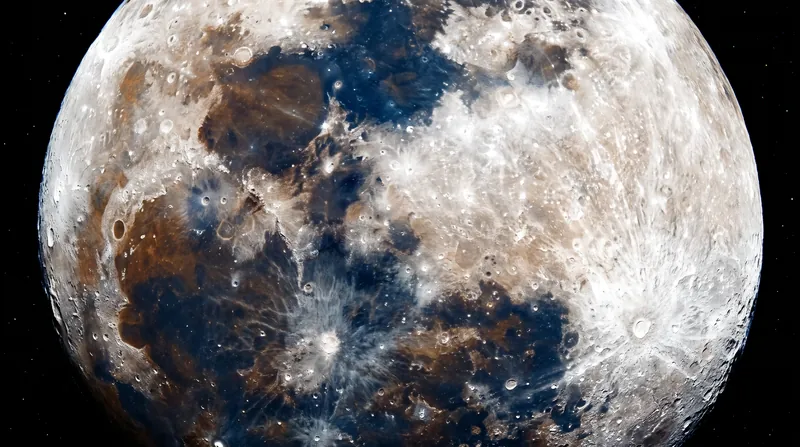 Fifteen-year-old Nikolaos Strimpoulis won the Young Astronomy Photographer of the Year award for his colorful lunar portrait.
