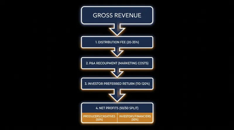 The standard revenue waterfall dictates that distributors and investors are paid before filmmakers see any backend profit.