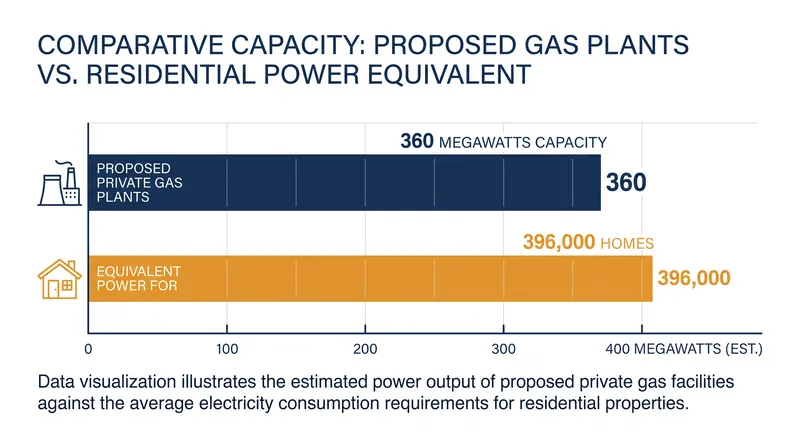 The approved private generation will produce enough electricity to power roughly 396,000 homes.