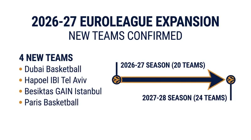The 2026-27 season introduces four new clubs ahead of the league's planned 24-team expansion next year.
