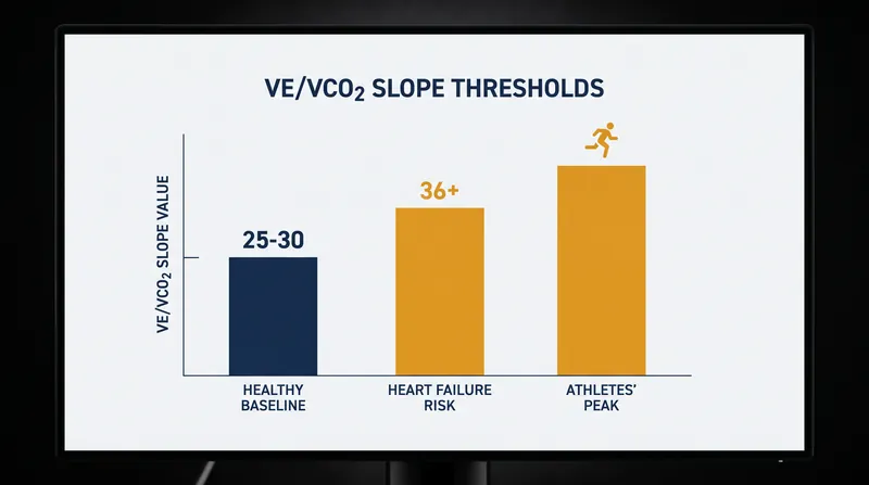 While a steep VE/VCO2 slope indicates disease in clinical populations, it serves as a functional exhaust valve for elite athletes at maximal effort.