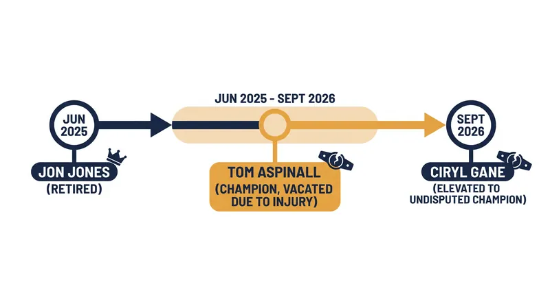 The UFC Heavyweight title changes hands as Aspinall prioritizes his recovery.