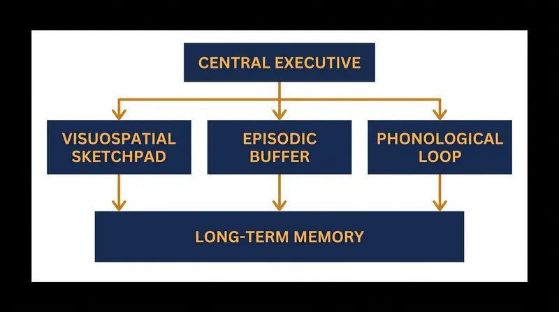 The four components of the modern working memory model.