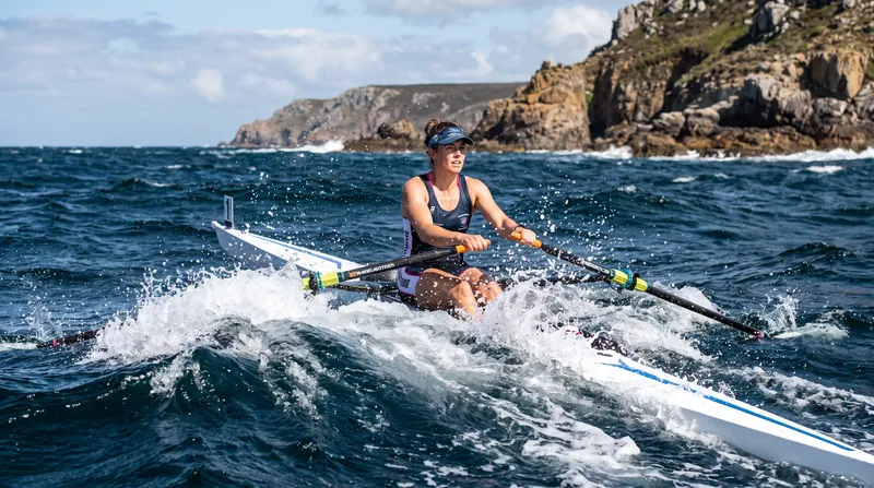 Athletes must transition from explosive beach sprints to grueling offshore endurance races.