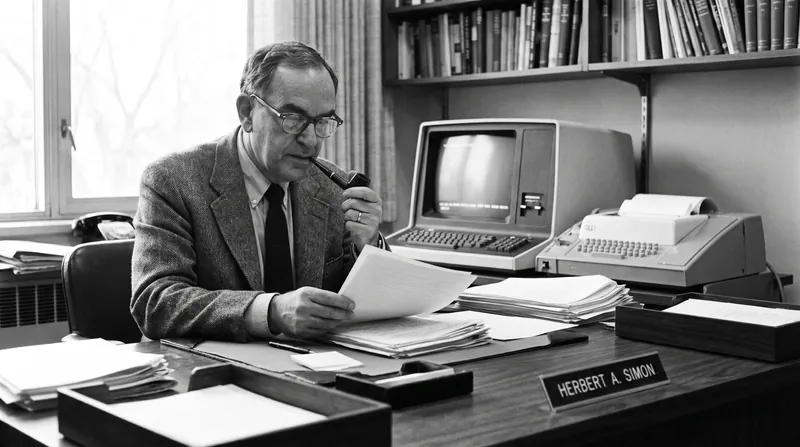 Herbert A. Simon was awarded the 1978 Nobel Prize in Economics for proving that human cognitive limits make perfect optimization impossible.