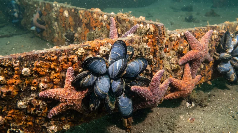 Researchers found that marine life living on the wreck exhibited signs of toxic exposure due to TNT leaking from the submarine's munitions.