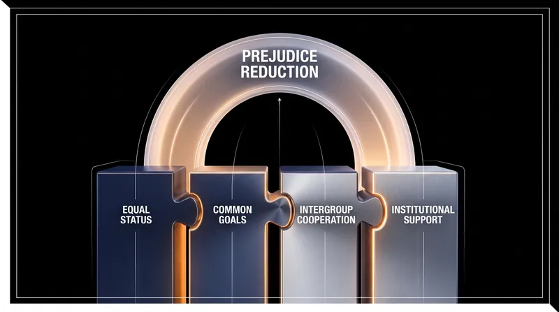 Gordon Allport's four conditions for effective intergroup contact.