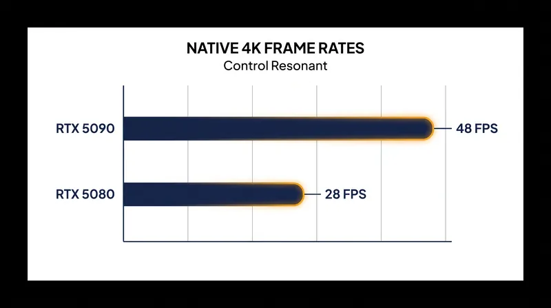 Native 4K performance with ray tracing enabled falls short of 60 FPS on flagship hardware.