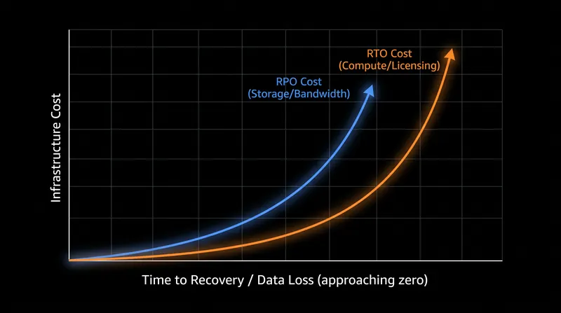 Driving either metric to zero requires exponential investment in different layers of the technology stack.