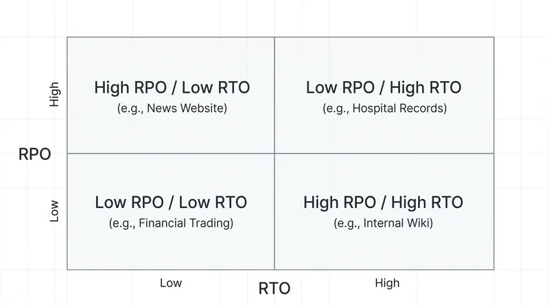Organizations must align their recovery targets with their specific operational and regulatory requirements.
