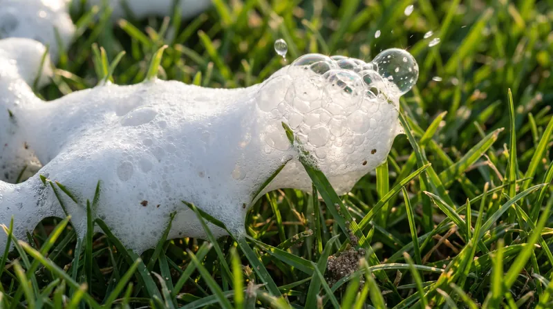 The spray relies on a mixture of water, butane, and surfactants to create a temporary foam.