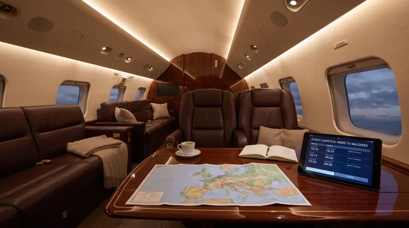 The sensory experience of private aviation is underwritten by a rigid logistical and mathematical framework.