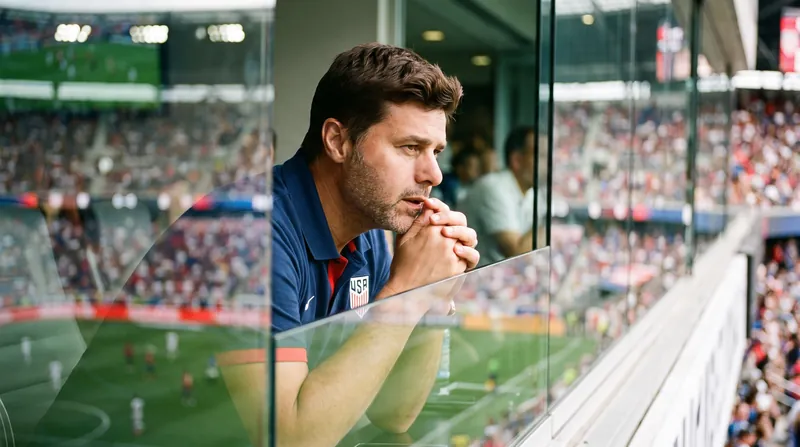 Newly appointed USMNT head coach Mauricio Pochettino was in attendance at Yankee Stadium.