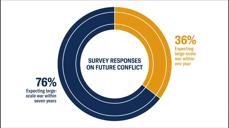 More than three-quarters of surveyed stakeholders expect a major international conflict to materialize by 2033.