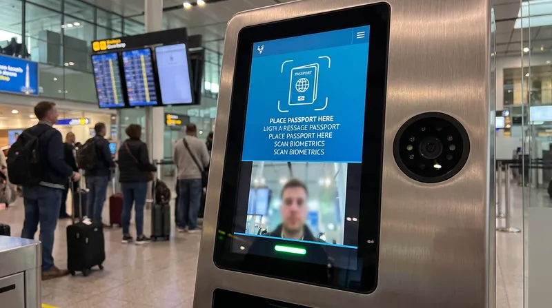 The Entry/Exit System relies on self-service kiosks to capture facial scans and fingerprints from non-EU citizens.