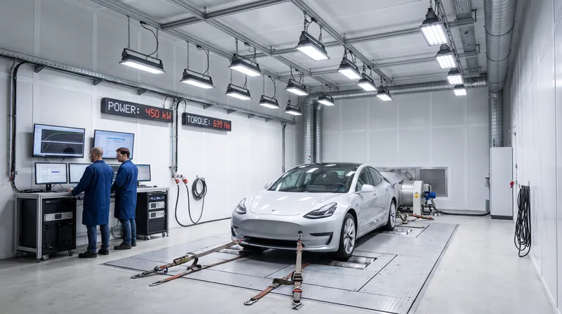 The EPA requires automakers to test vehicle efficiency on a dynamometer, simulating city and highway driving cycles in a controlled laboratory.