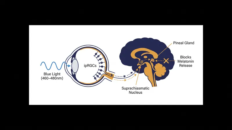 Intrinsically photosensitive retinal ganglion cells (ipRGCs) act as the body's ambient light meter, communicating directly with the brain's circadian clock.