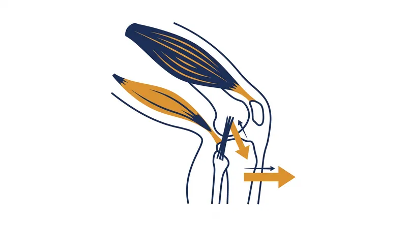 When the quadriceps overpower the hamstrings, the resulting anterior shear force places immense strain on the ACL.