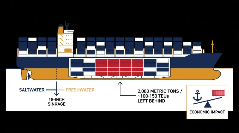 The loss of buoyancy in Gatun Lake forces operators to leave thousands of tons of cargo behind at the loading port.