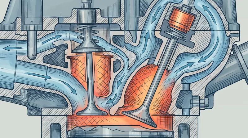 Coolant must remain in a liquid state to effectively absorb heat from the engine's exhaust valves.