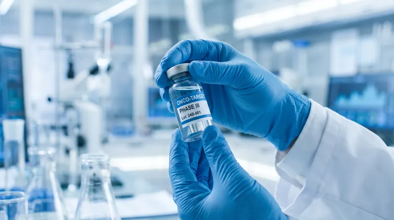 The dual-targeted regimen works by simultaneously blocking distinct biological pathways the tumor relies on to survive.