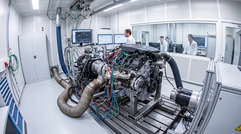 Engine mapping on a dynamometer involves adjusting fuel delivery across thousands of RPM and load combinations to optimize the lambda ratio.