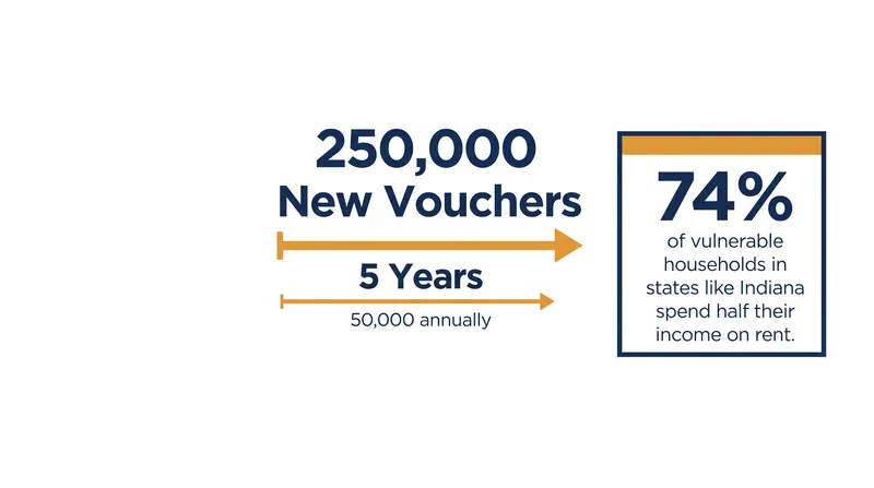 The bill would distribute 250,000 new housing mobility vouchers over a five-year period.
