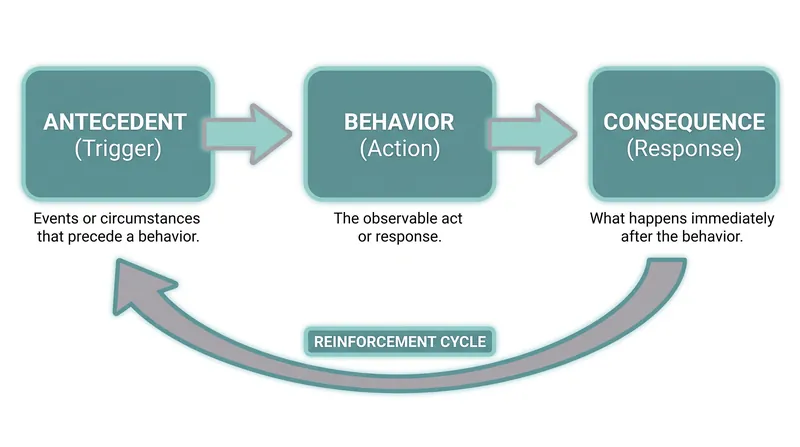 A Functional Behavior Assessment tracks the Antecedent, Behavior, and Consequence to determine the underlying function.