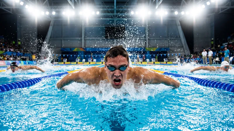 Olympic champion Pan Zhanle defended his Asian Games title in the men's 100m freestyle.
