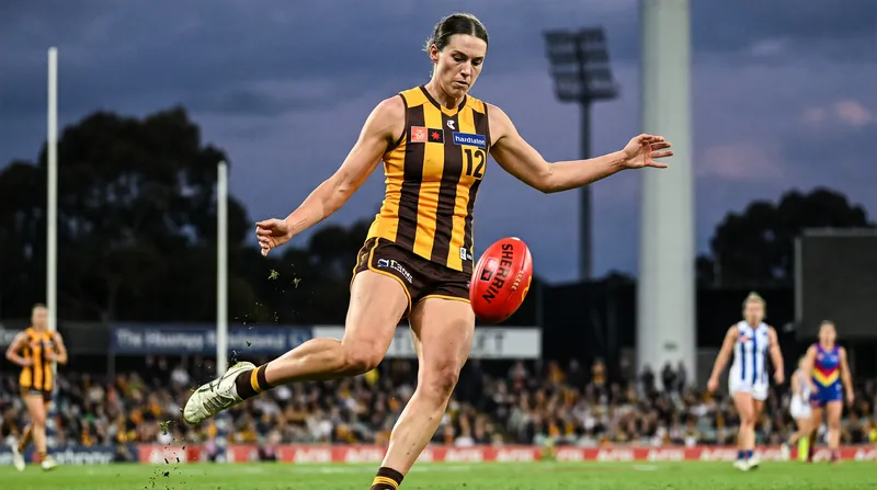 Hawthorn ruck Lucy Wales kicked the match-winning goal just a year after a life-threatening medical emergency.
