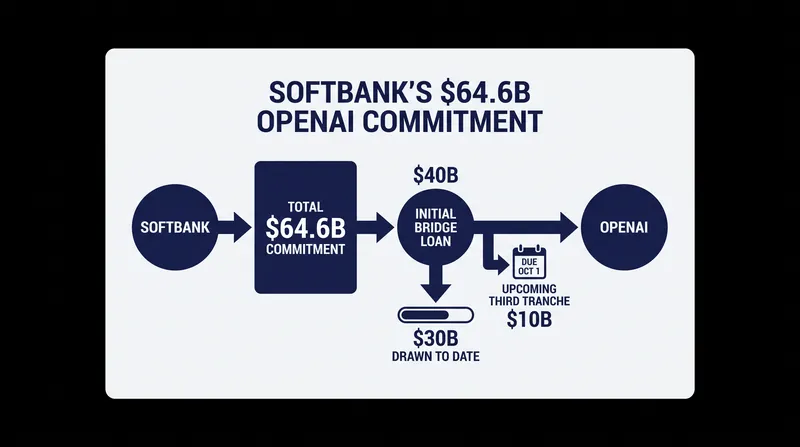 SoftBank's total investment commitment to OpenAI secures an estimated 13% equity stake.