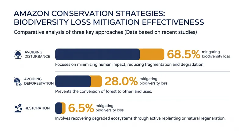 Avoiding forest disturbances mitigated nearly 70 percent of projected biodiversity losses, vastly outperforming restoration.