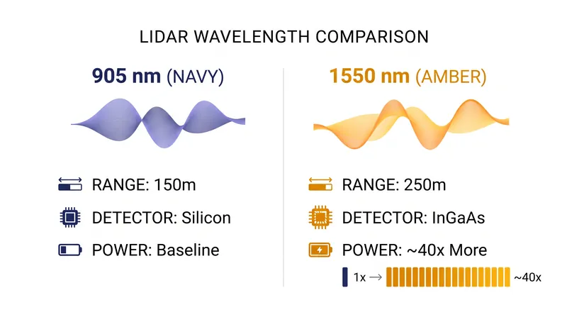 Comparing the physical and economic trade-offs between the two dominant Lidar wavelengths.
