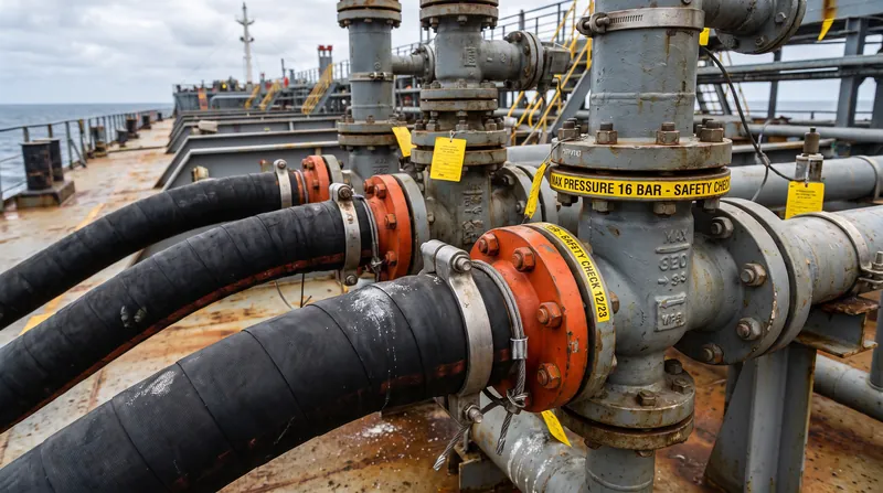 Specialized transfer hoses and emergency disconnect systems are required to safely handle highly toxic ammonia fuel.