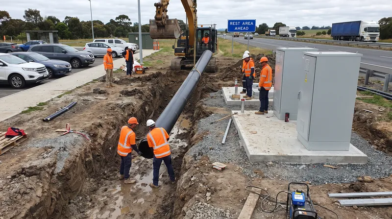 Civil engineering firms like STRABAG are laying the heavy-duty grid connections required to support multi-megawatt power draws.