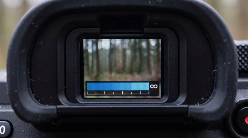 Modern mirrorless cameras often feature digital depth-of-field scales that calculate the hyperfocal distance in real time.