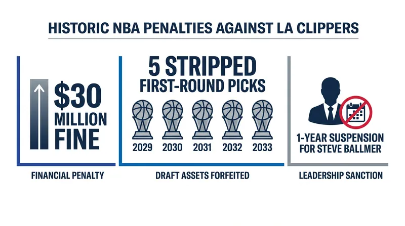 The NBA levied unprecedented penalties against the Clippers for salary cap circumvention.